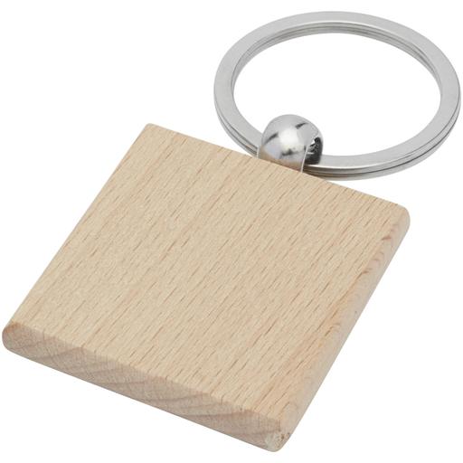 Nyckelring Gioia fyrkantig i bokträ