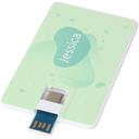 Bild på USB-Minne Duo Slim kreditkort 32 GB med Type-C & USB-A 3.0