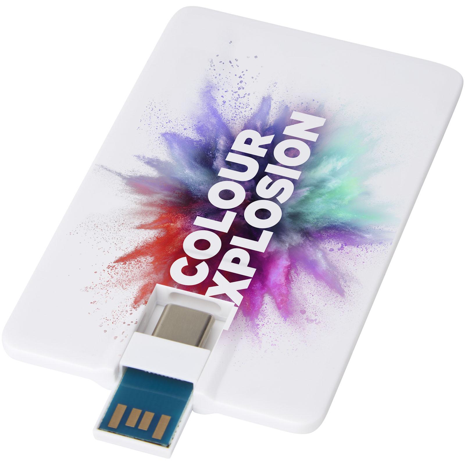 Bild på USB-Minne Duo Slim kreditkort 64 GB med Type-C & USB-A 3.0