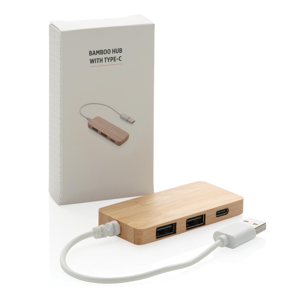 Bild på USB-hubb Bambu med Type-C