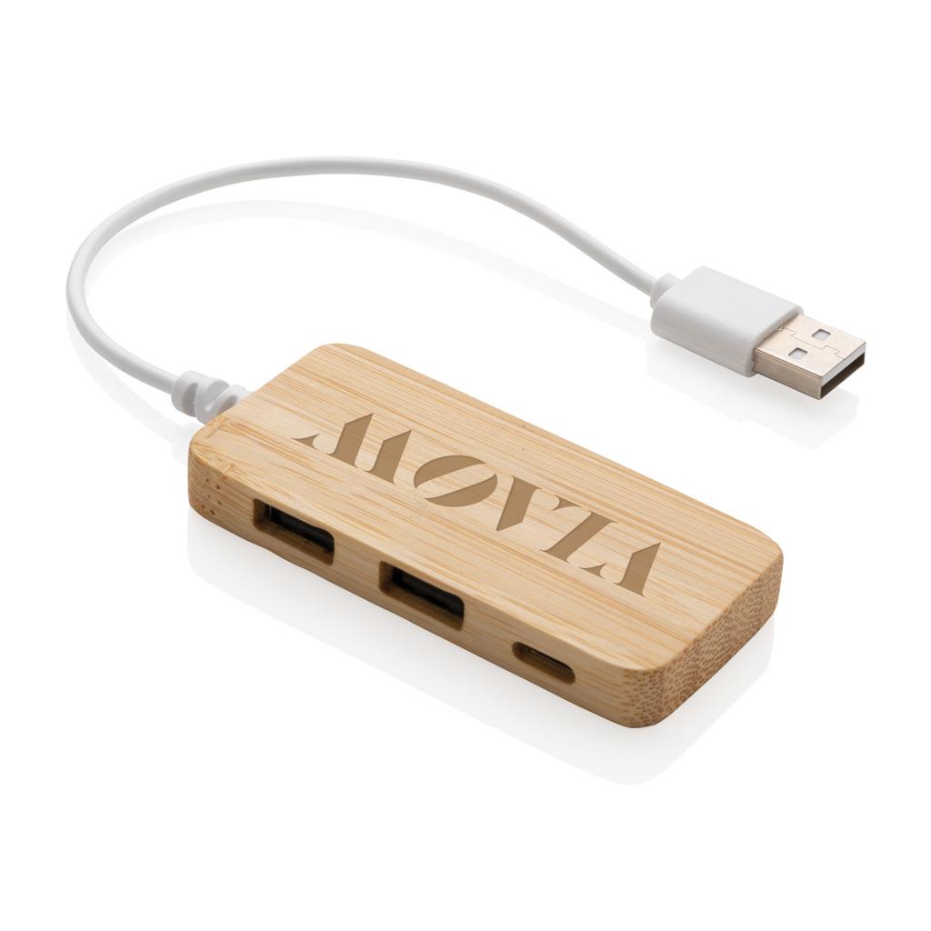 Bild på USB-hubb Bambu med Type-C