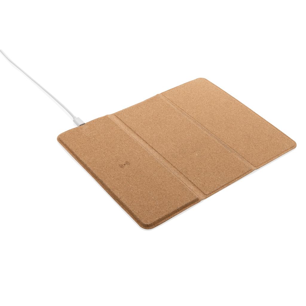 Bild på Musmatta/ställ i FSC® kork med 10W trådlös laddning