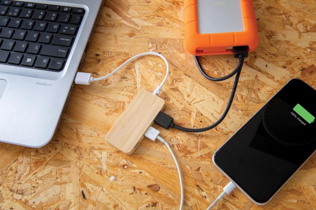 Bild på USB-hubb Bambu med Type-C