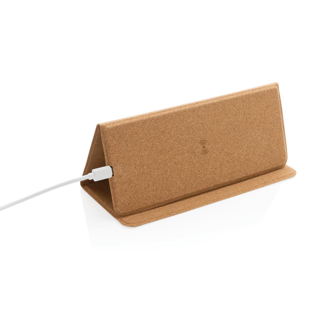 Bild på Musmatta/ställ i FSC® kork med 10W trådlös laddning