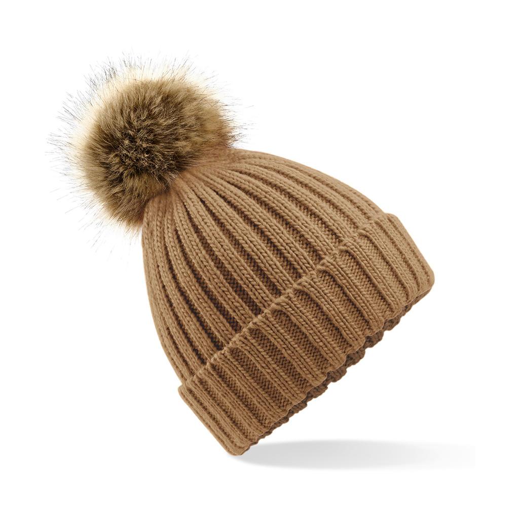 Bild på Mössa Beechfield Fur Pop Pom