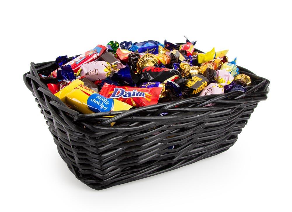 Bild på Julkorg Svart med Godis 1,5kg