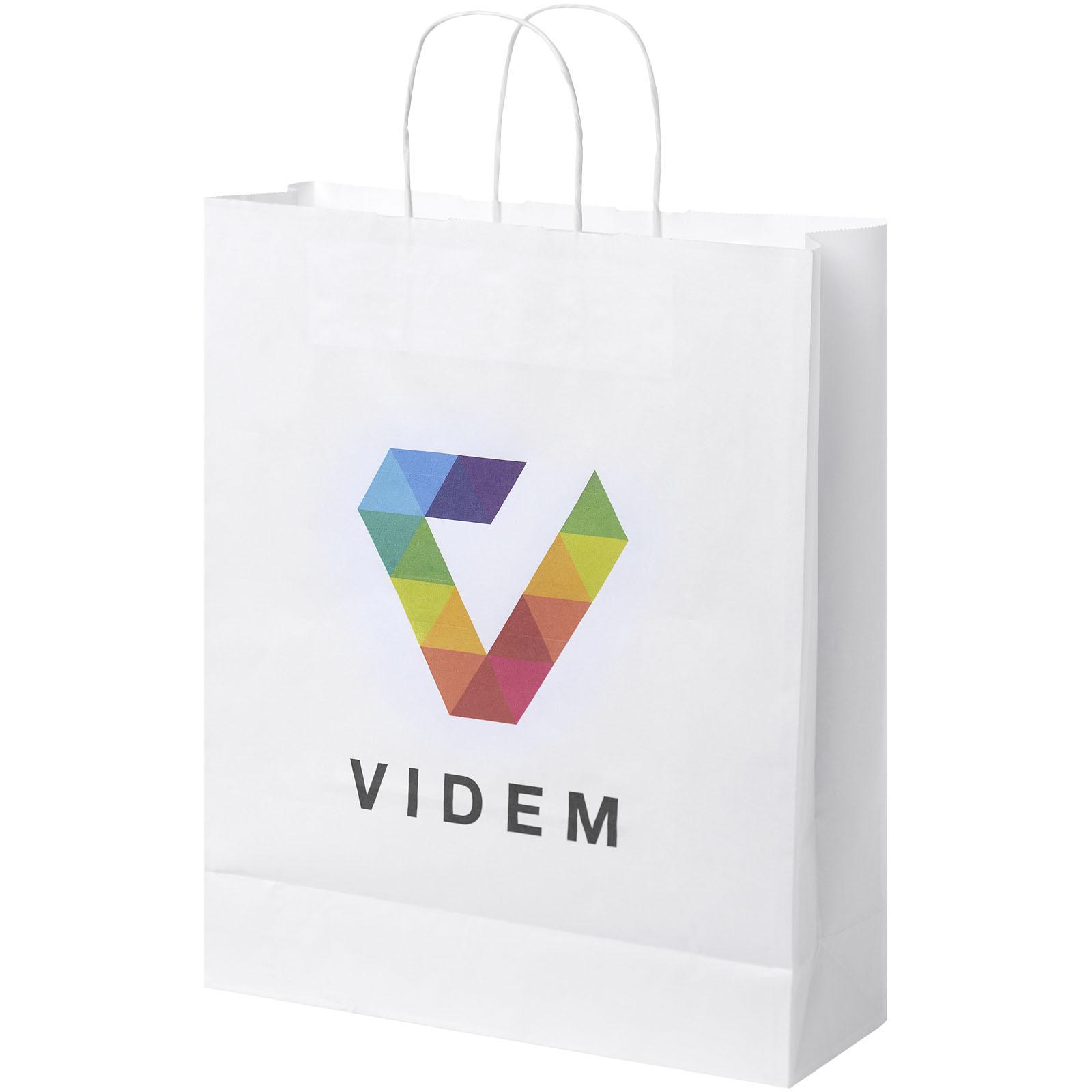 Bild på Papperspåse Butik Large 80–90 g/m² - tvinnade handtag