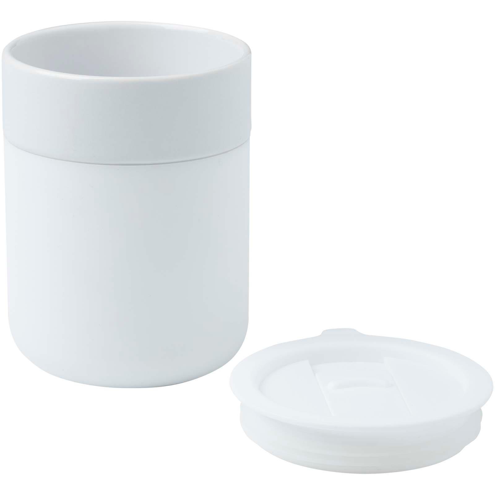 Bild på Keramikmugg Java 330 ml med silikonfolie och plastlock