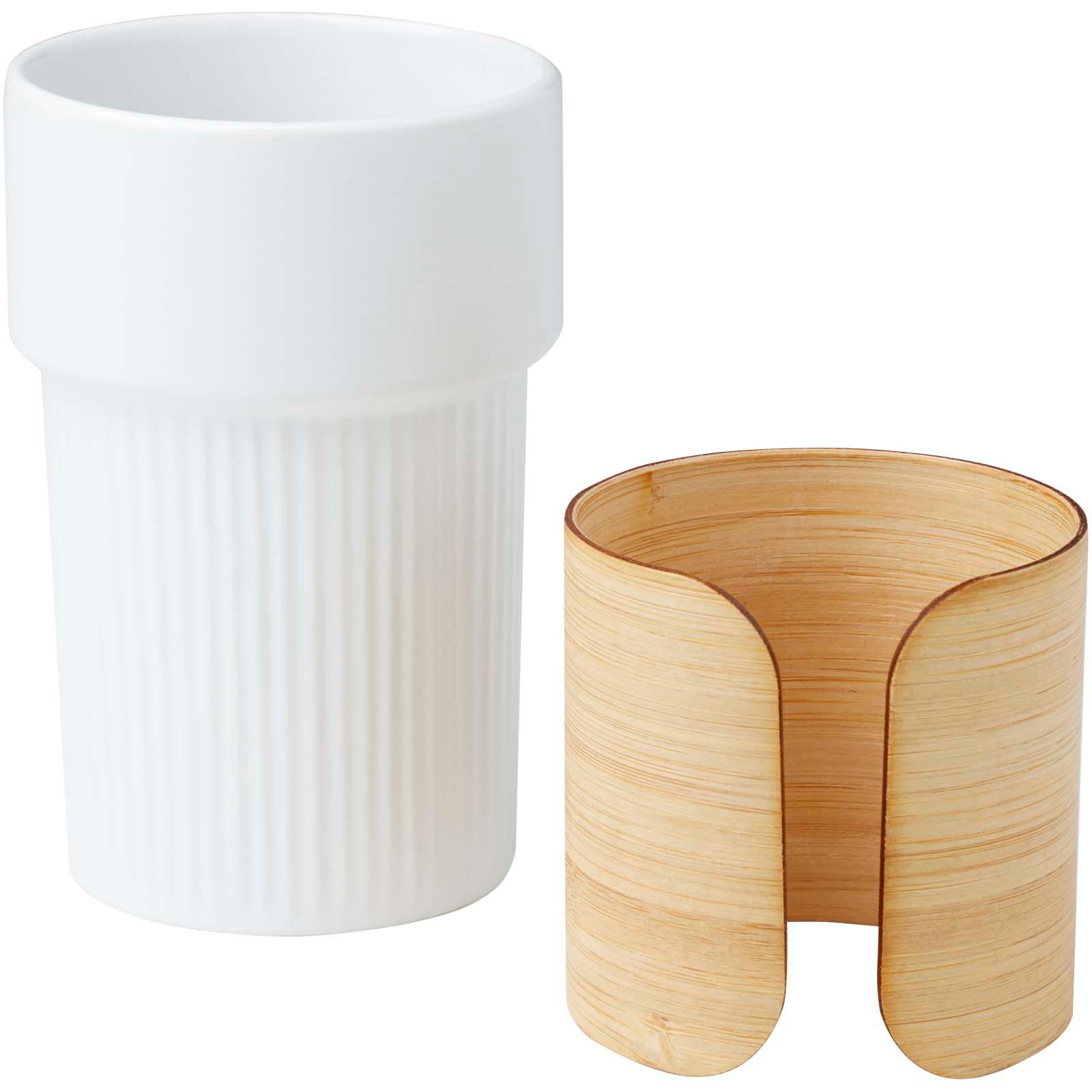 Bild på Mugg Fika 350ml med bambuhylsa