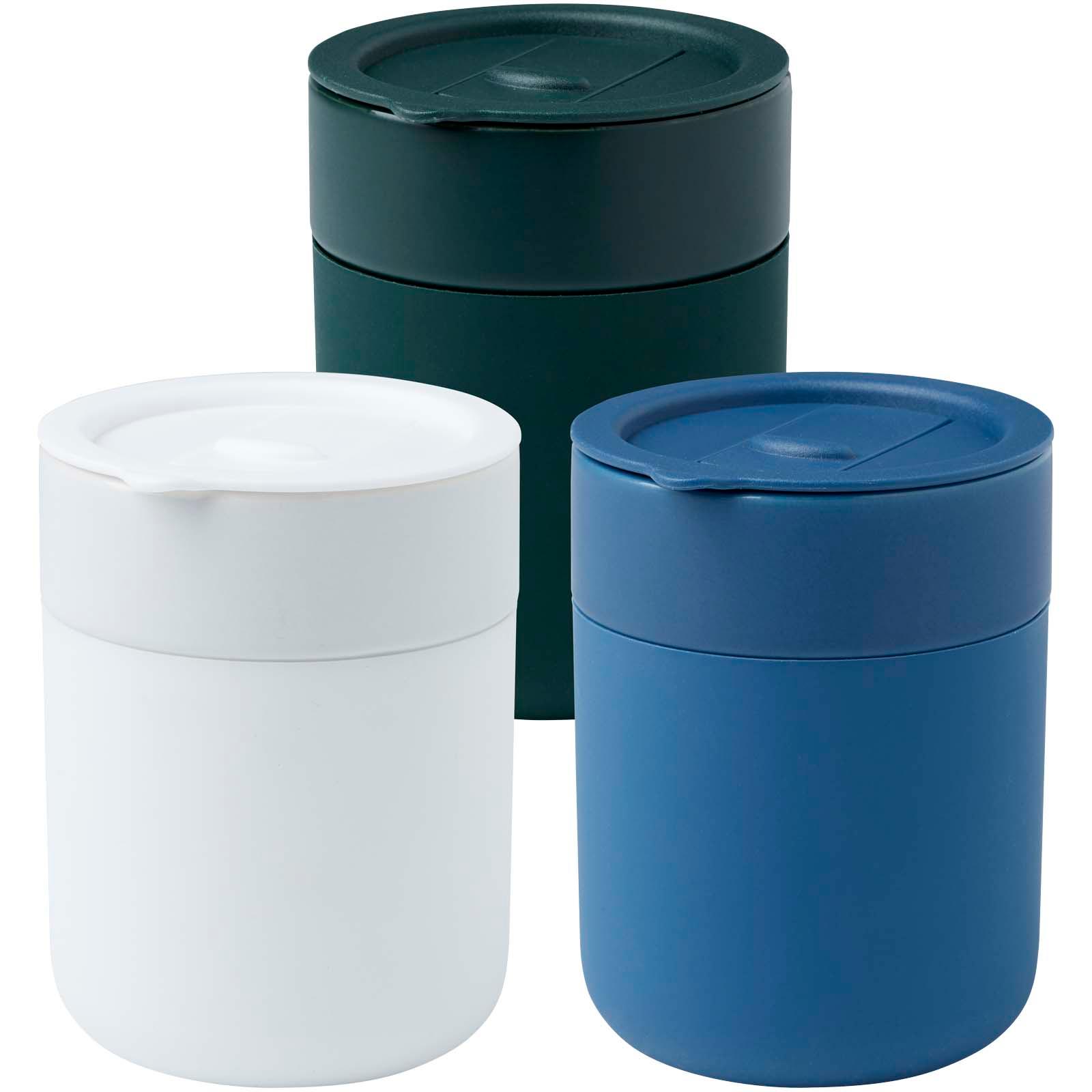 Bild på Keramikmugg Java 330 ml med silikonfolie och plastlock