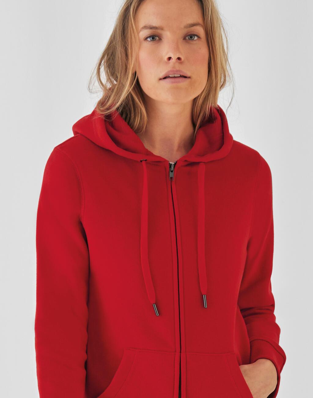 Bild på Hoodie B&C QUEEN Zip Dam