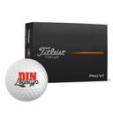 Personliga Titleist Pro V1-golfbollar med tryck. Anpassa dina golfbollar med egen logotyp eller design – perfekt för företag, event och golfentusiaster.