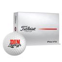 Skräddarsydda Titleist Pro V1x-golfbollar med egen logotyp. Perfekta för företag, event och golfspelare som vill ha unika golfbollar med personlig design.