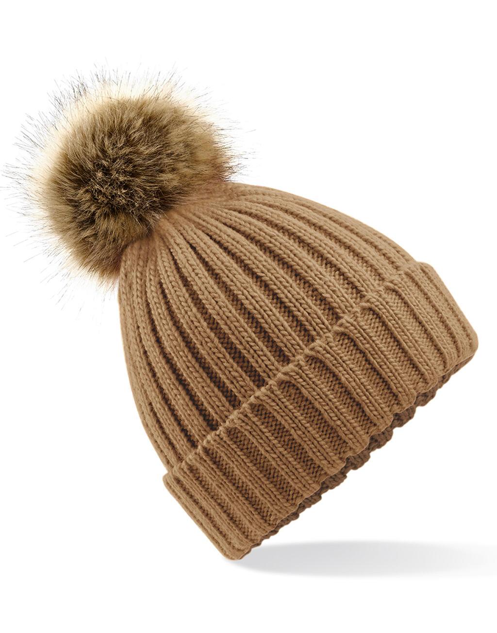 Bild på Mössa Beechfield Fur Pop Pom