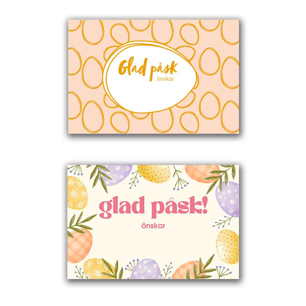Tillbehör: Påskkort standard design