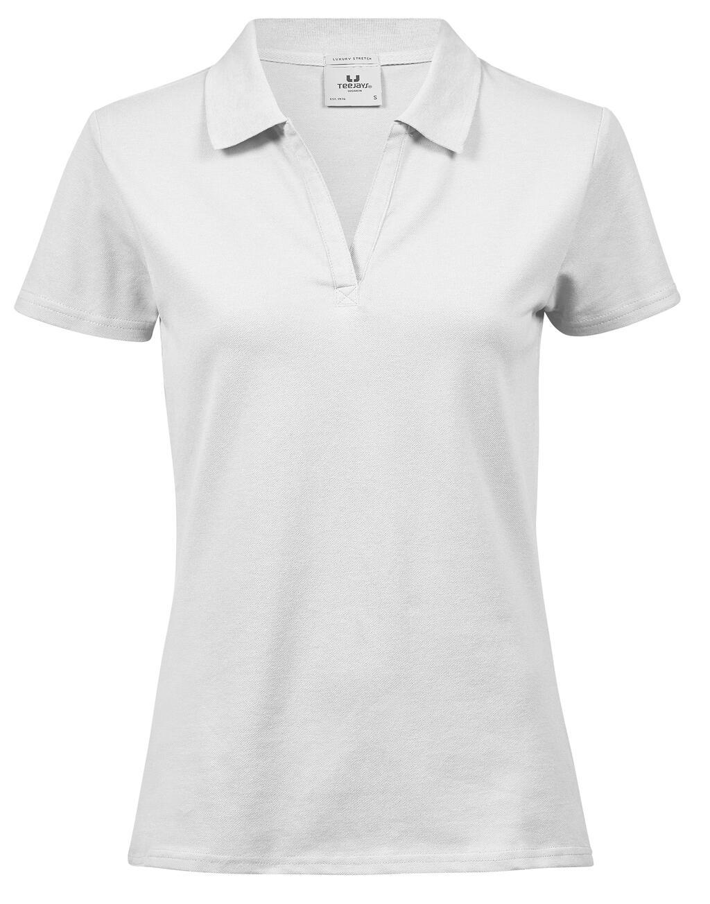 Bild på Piké TeeJays Luxury Stretch V-Neck Dam