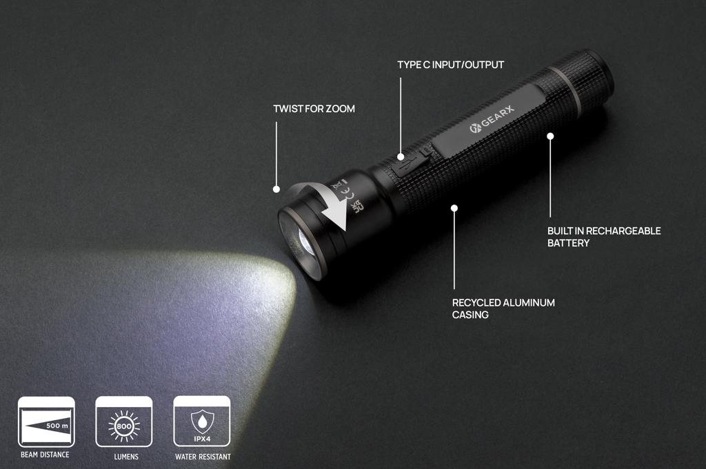 Bild på Ficklampa Gear X 10W USB-återuppladdningsbar