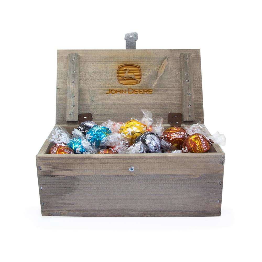 Bild på Trälåda med Lindtkulor 375g