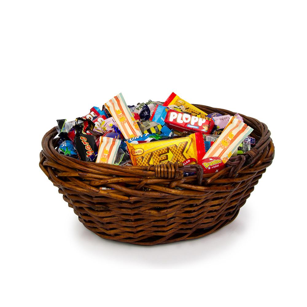 Bild på Påskkorg med Inslaget Godis 1,5 kg