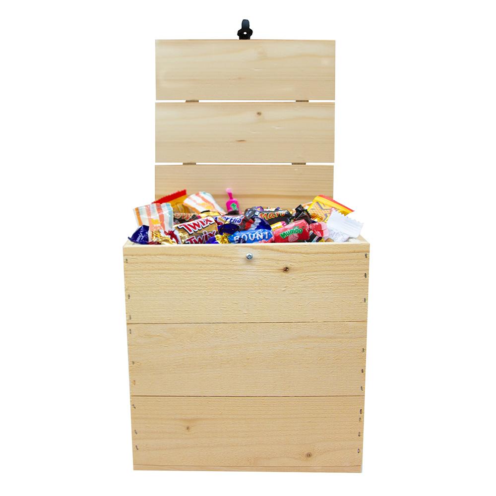 Bild på Trälåda med Inslaget Godis 2,5 kg