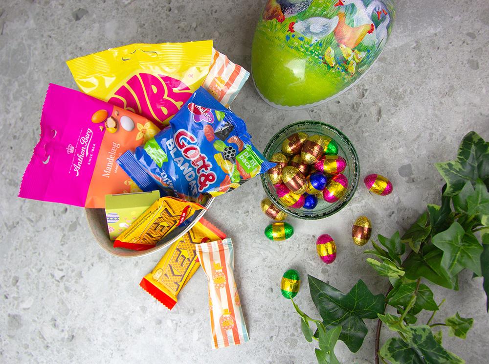 Ägg med stycksaker miljöbild