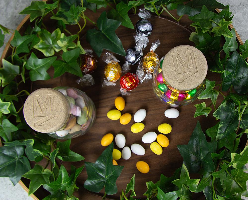 Bild på Glasflaska med Godis