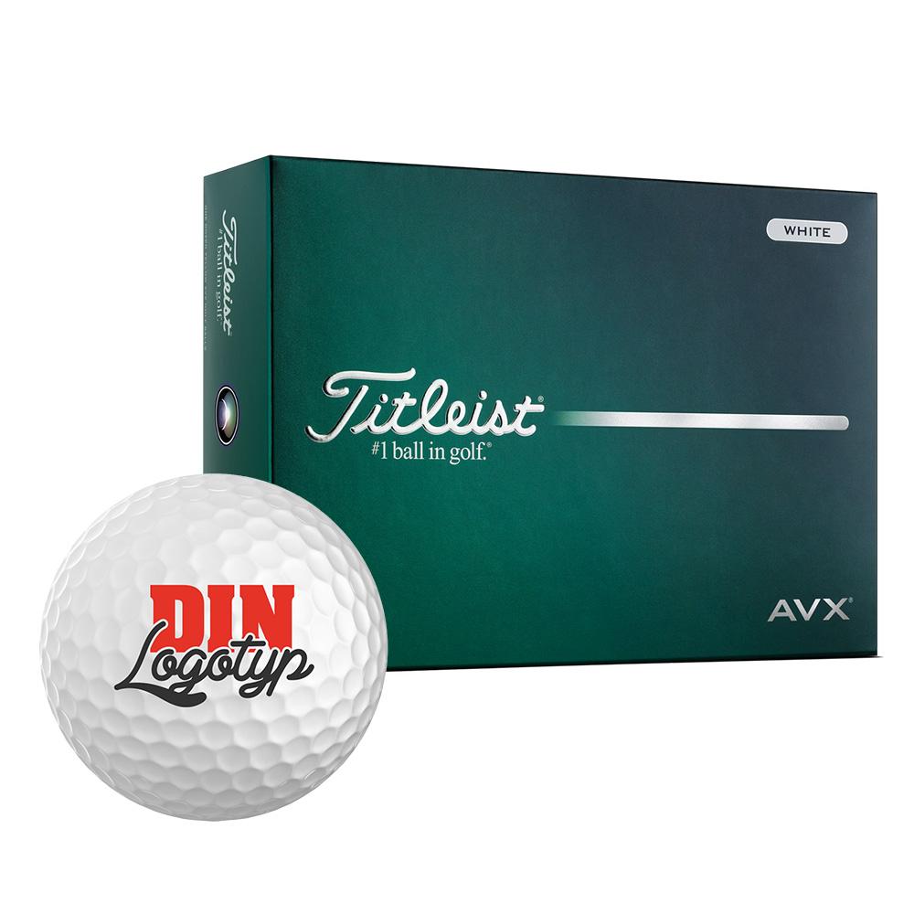 Titleist AVX med egen logotyp exempel tryck