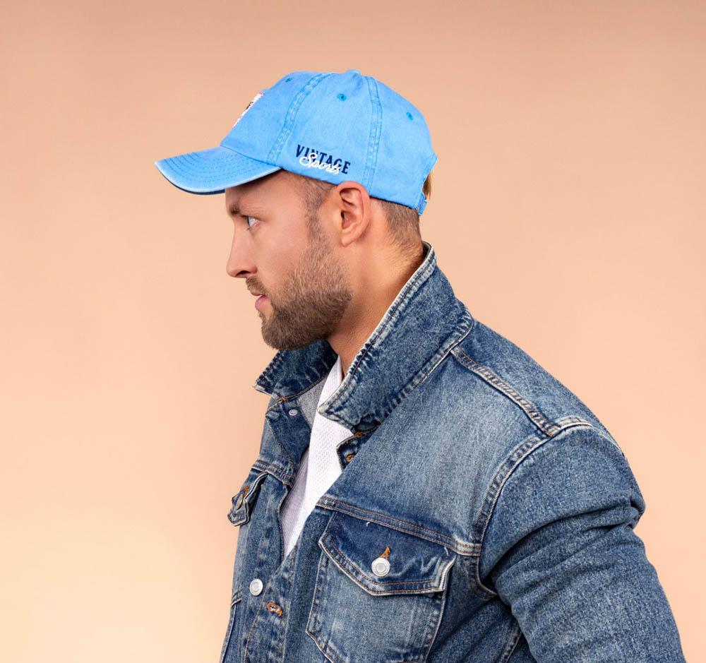 Dad-cap Stentvättad modellbild med exempel dekoration 2