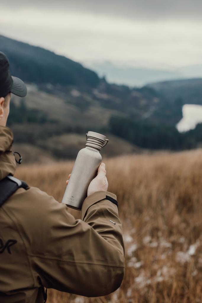 Bild på Metallflaska Nordic Drift Trail Light Titanium 600 ml