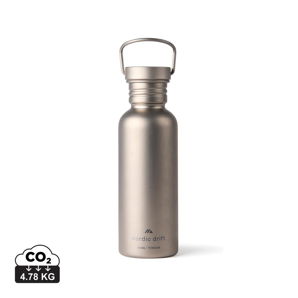 Bild på Metallflaska Nordic Drift Trail Light Titanium 600 ml