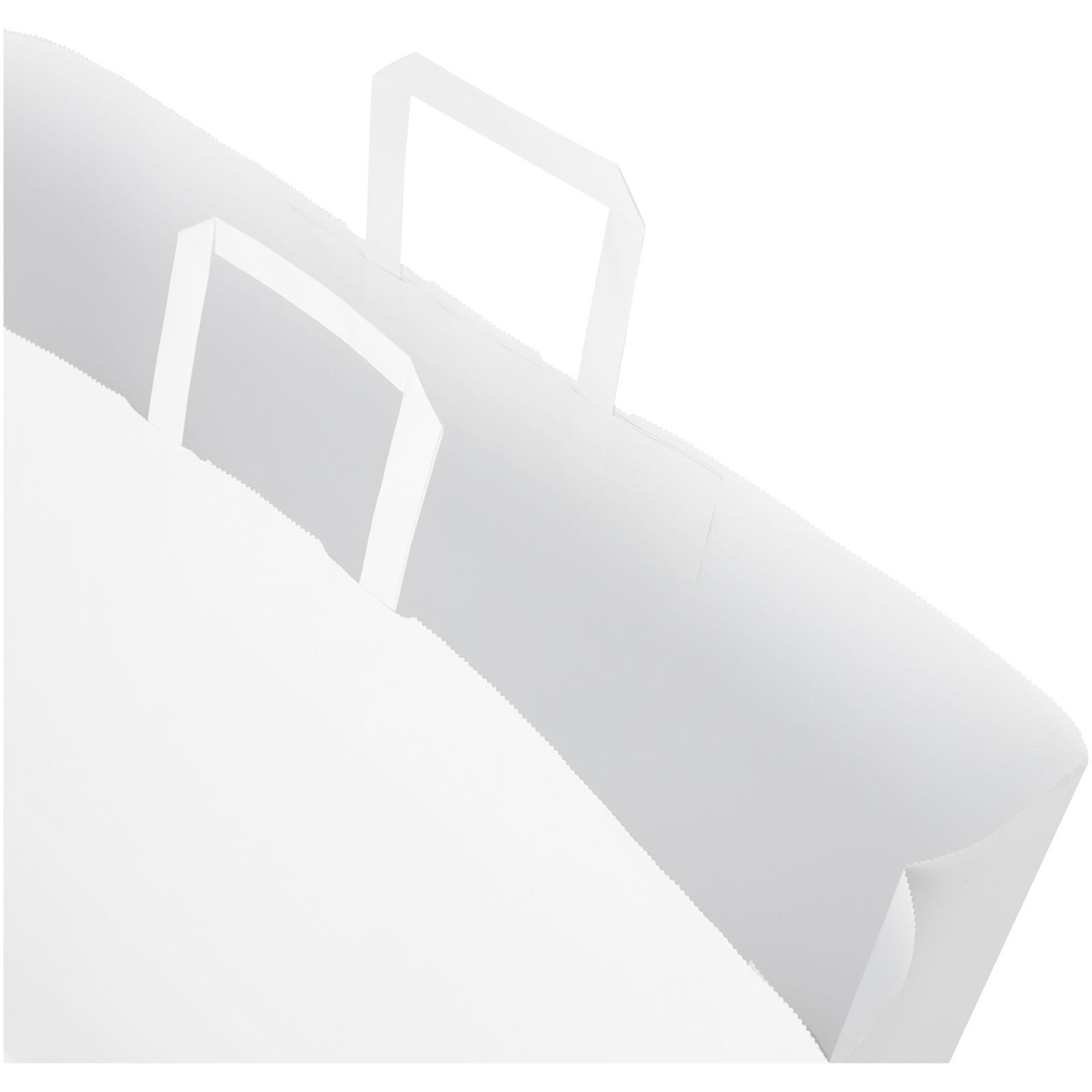 Bild på Papperspåse Take-Away XXL 90–100 g/m² - platta handtag Bild på Papperspåse Take-Away XXL 90–100 g/m² - platta handtag