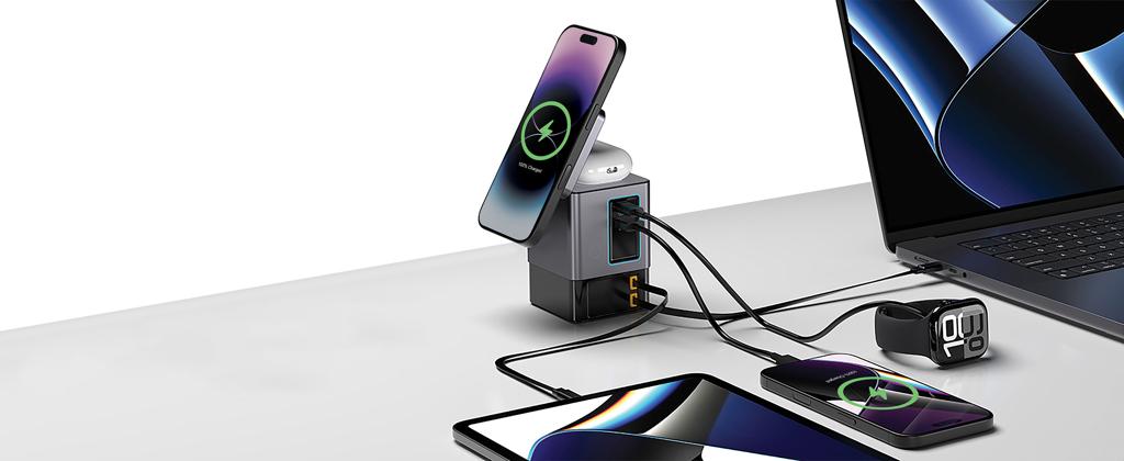 Bild på Hub-laddare Urban Vitamin Sacramento 105 W GaN Bild på Hub-laddare Urban Vitamin Sacramento 105 W GaN