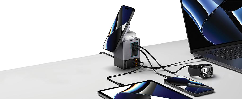 Bild på Hub-laddare Urban Vitamin Sacramento 105 W GaN Bild på Hub-laddare Urban Vitamin Sacramento 105 W GaN