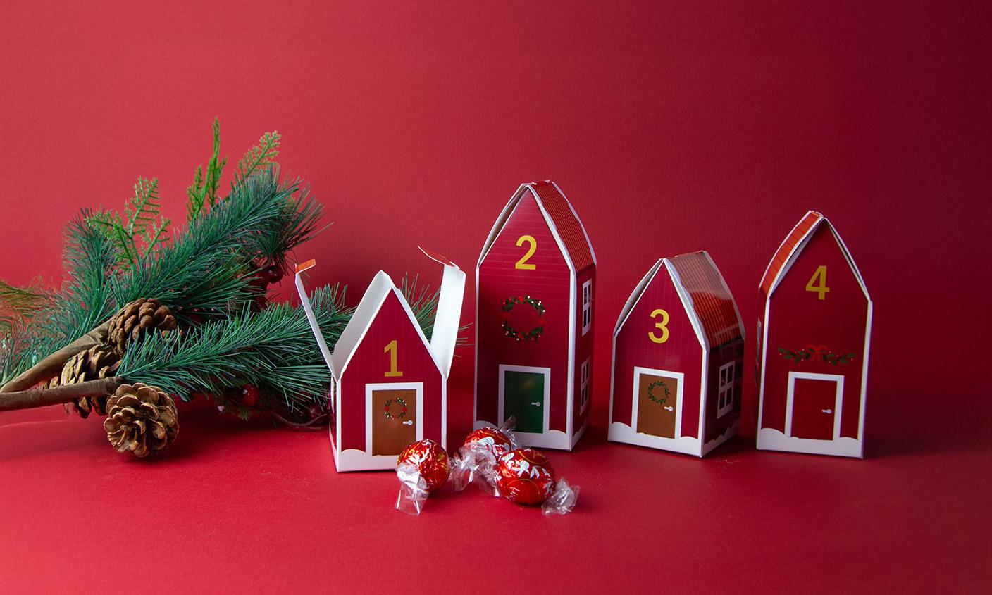 Bild på Adventshus med Godis Bild på Adventshus med Godis