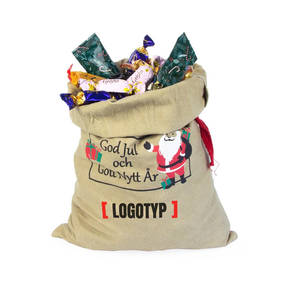 Julsäck med eget tryck exempel Årets julsäck med eget tryck exempel