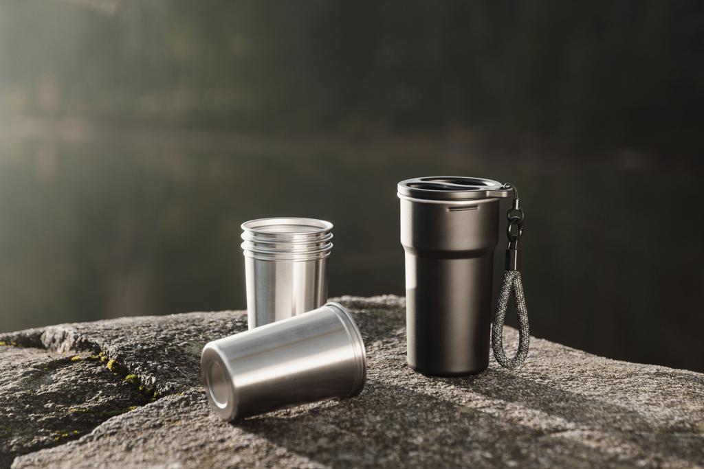 Bild på Stålmuggar VINGA Parks 250 ml, 4 delar Bild på Stålmuggar VINGA Parks 250 ml, 4 delar