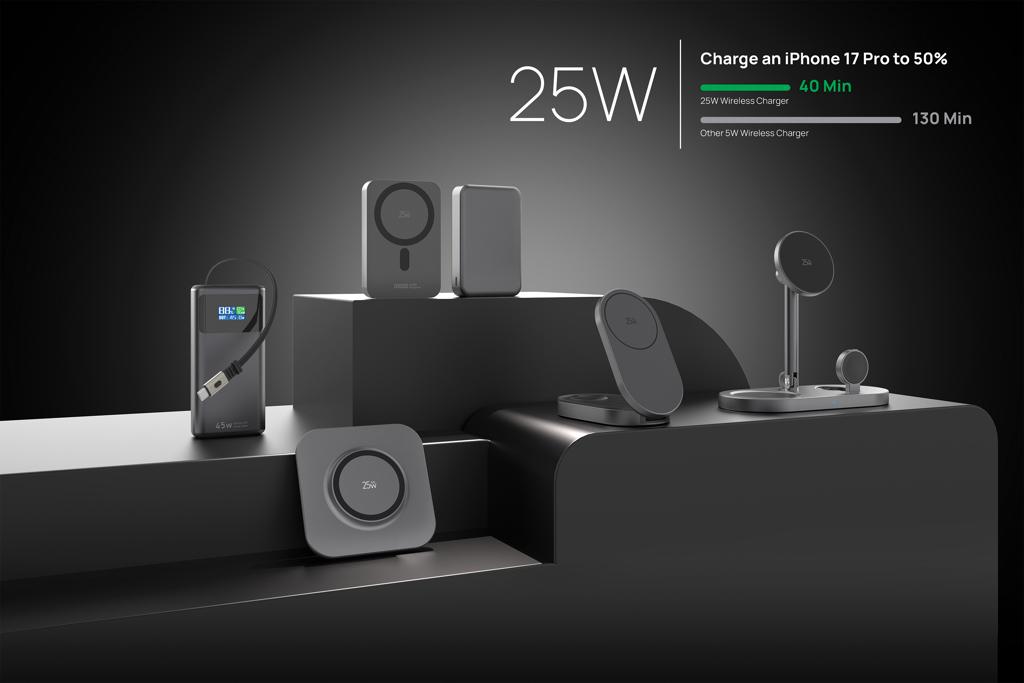 Bild på Skrivbordsladdare Quantom 25 W, 3-i-1 Bild på Skrivbordsladdare Quantom 25 W, 3-i-1