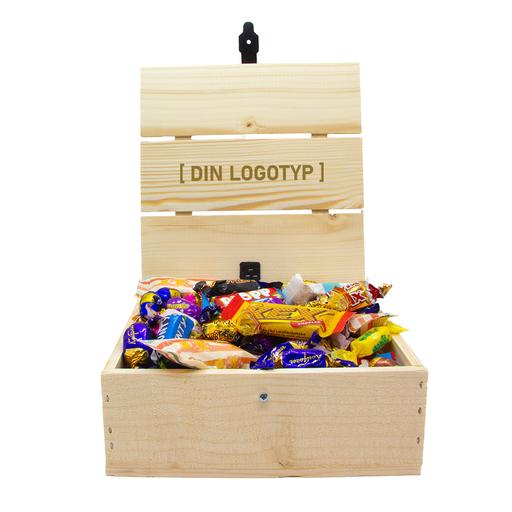 Trälåda med Inslaget Godis 800 g