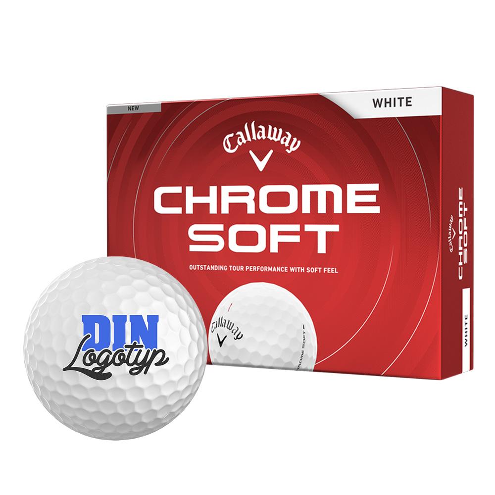 Callaway Chrome Soft egen logotyp Callaway Chrome Soft med egen logotyp exempel motiv