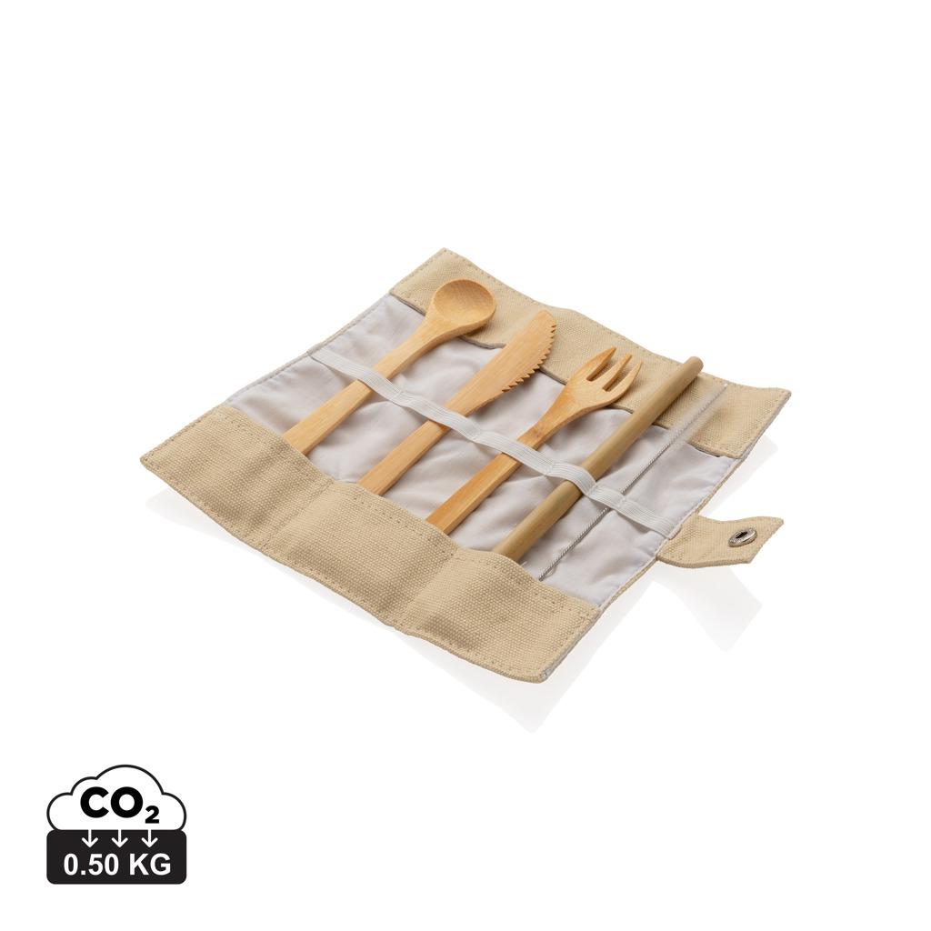 Bild på Bestick set Återanvändningsbart ECO bambu Bild på Bestick set Återanvändningsbart ECO bambu