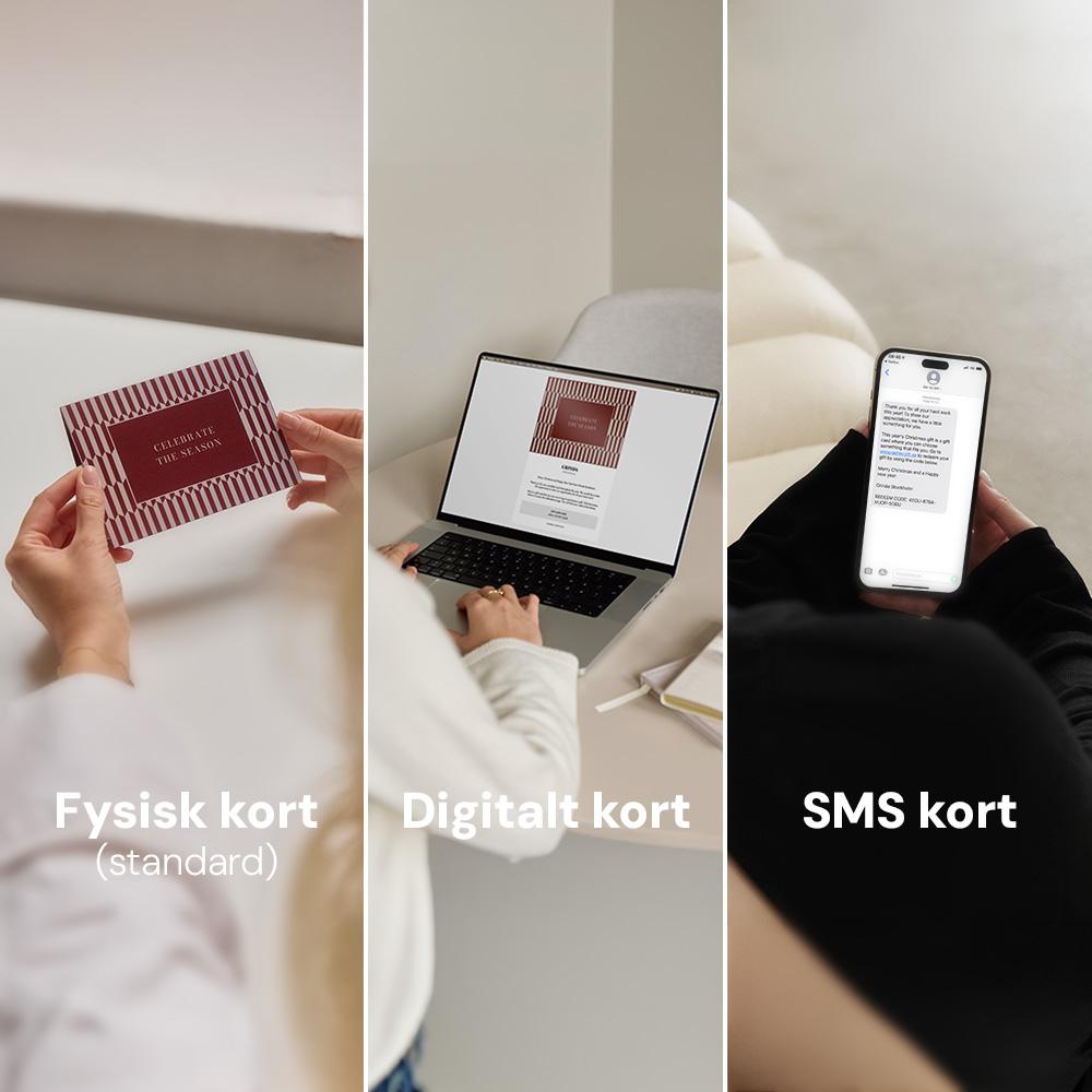 Veya Extravagans – fysiskt eller digitalt gåvokort Gåvokort Veya Extravagans med leverans via fysiskt kort, e-post eller SMS