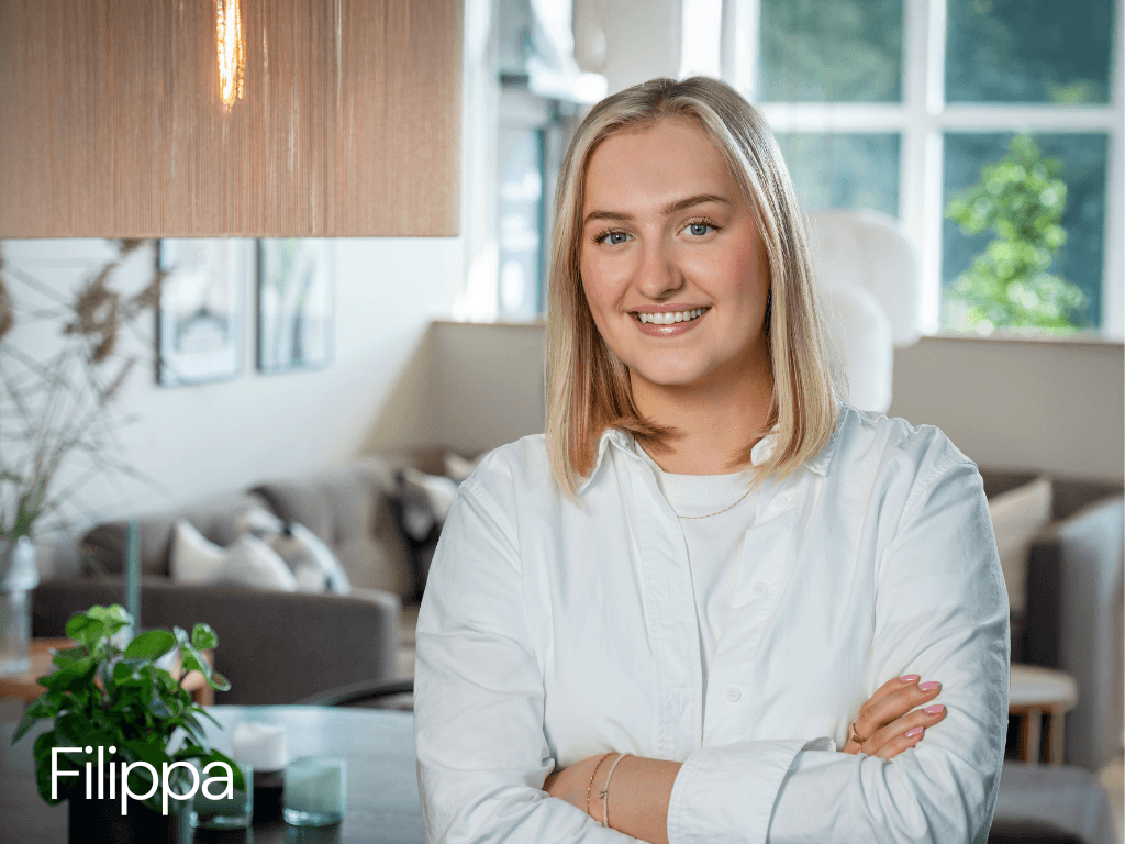 Filippa, säljare och marknadskoordinator