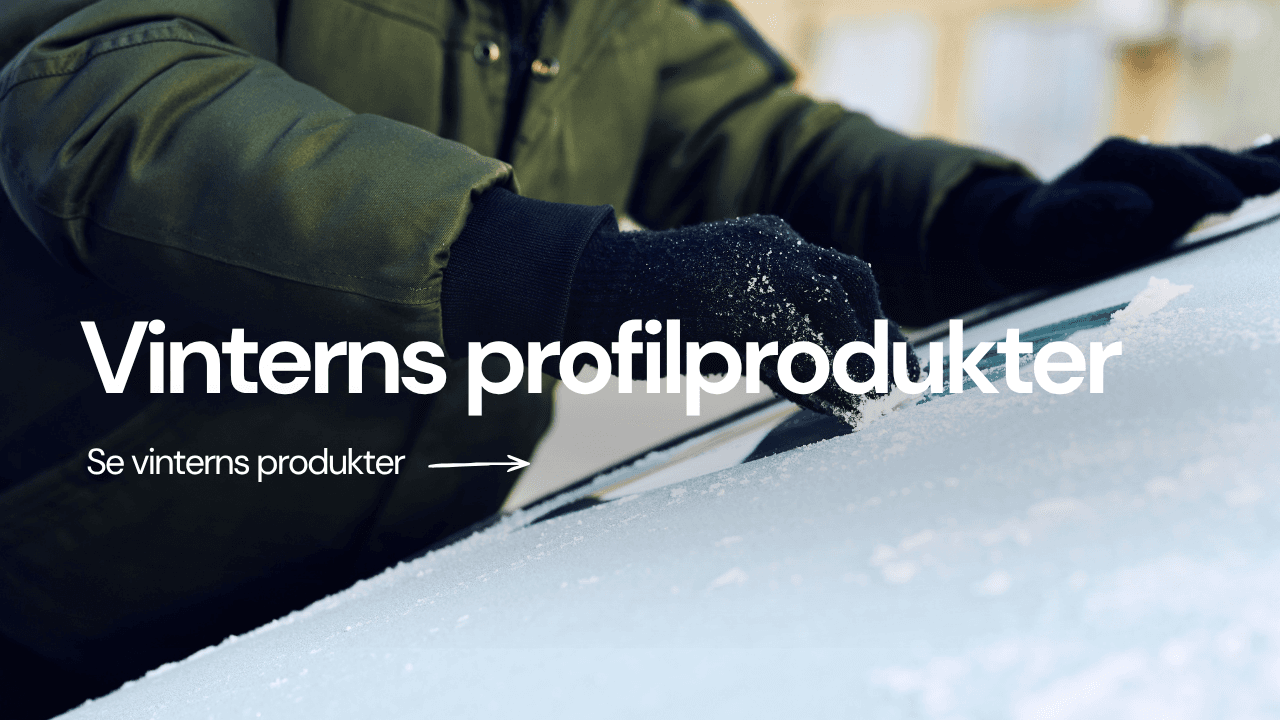 Se vinterns profilprodukter med er logotyp